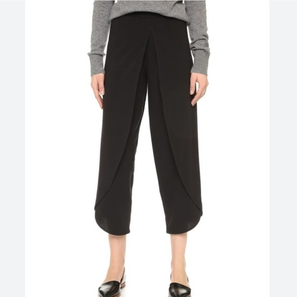 Rodebjer Nala Crepe Trouser Pants in Black